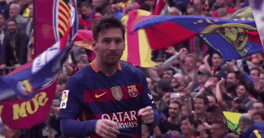 lionel messi finger guns GIF by FC Barcelona